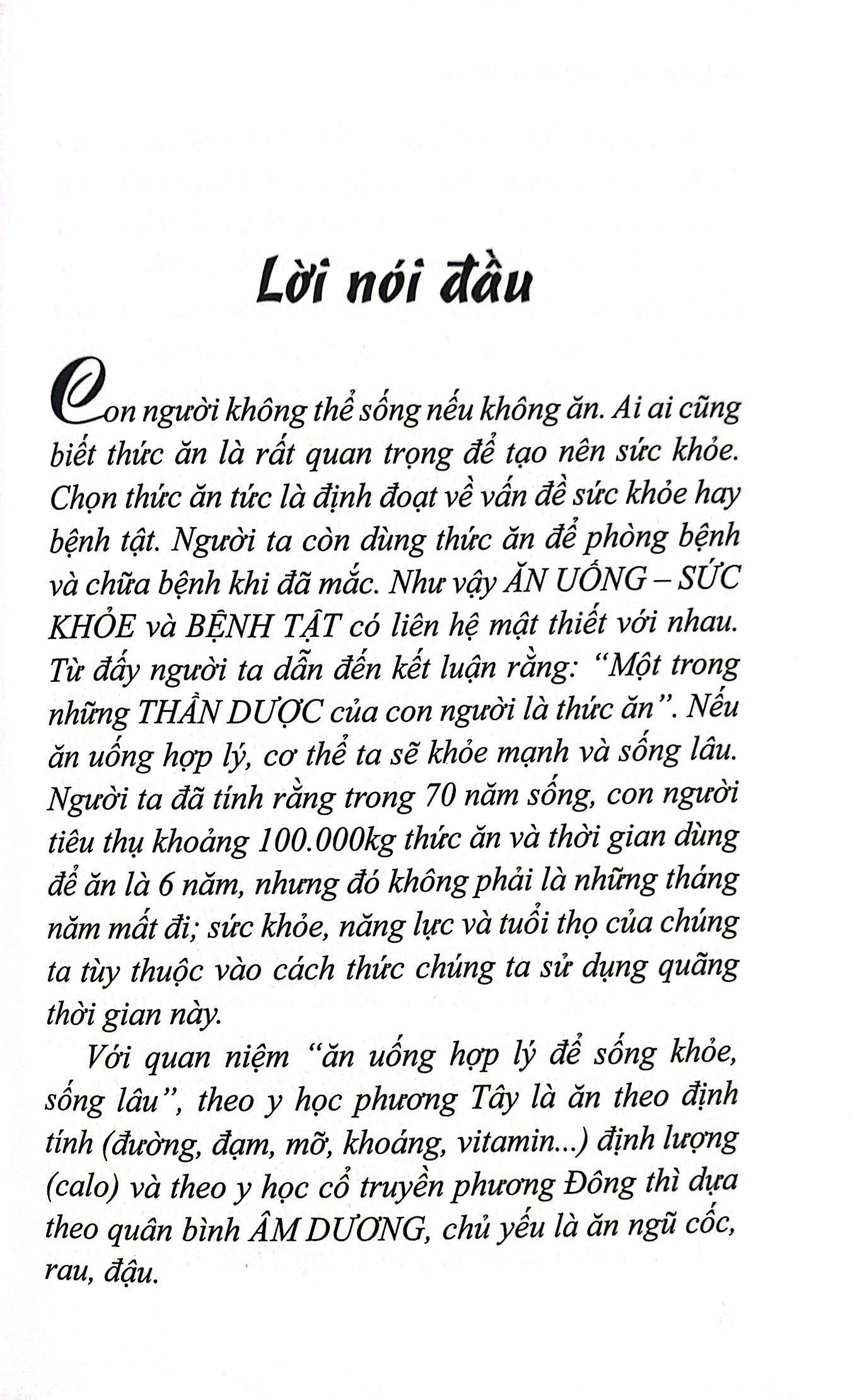 Thức Ăn Phòng Và Trị Bệnh - Ăn Uống Hợp Lý Để Sống Khỏe Sống Lâu