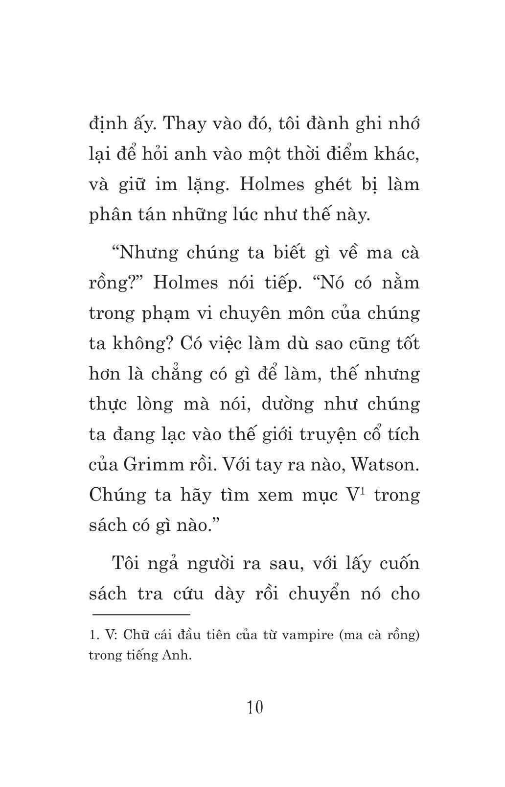 Tuyển Tập Sherlock Holmes - Những Bí Mật Và Báu Vật Bị Đánh Cắp - Ma Cà Rồng Vùng Sussex