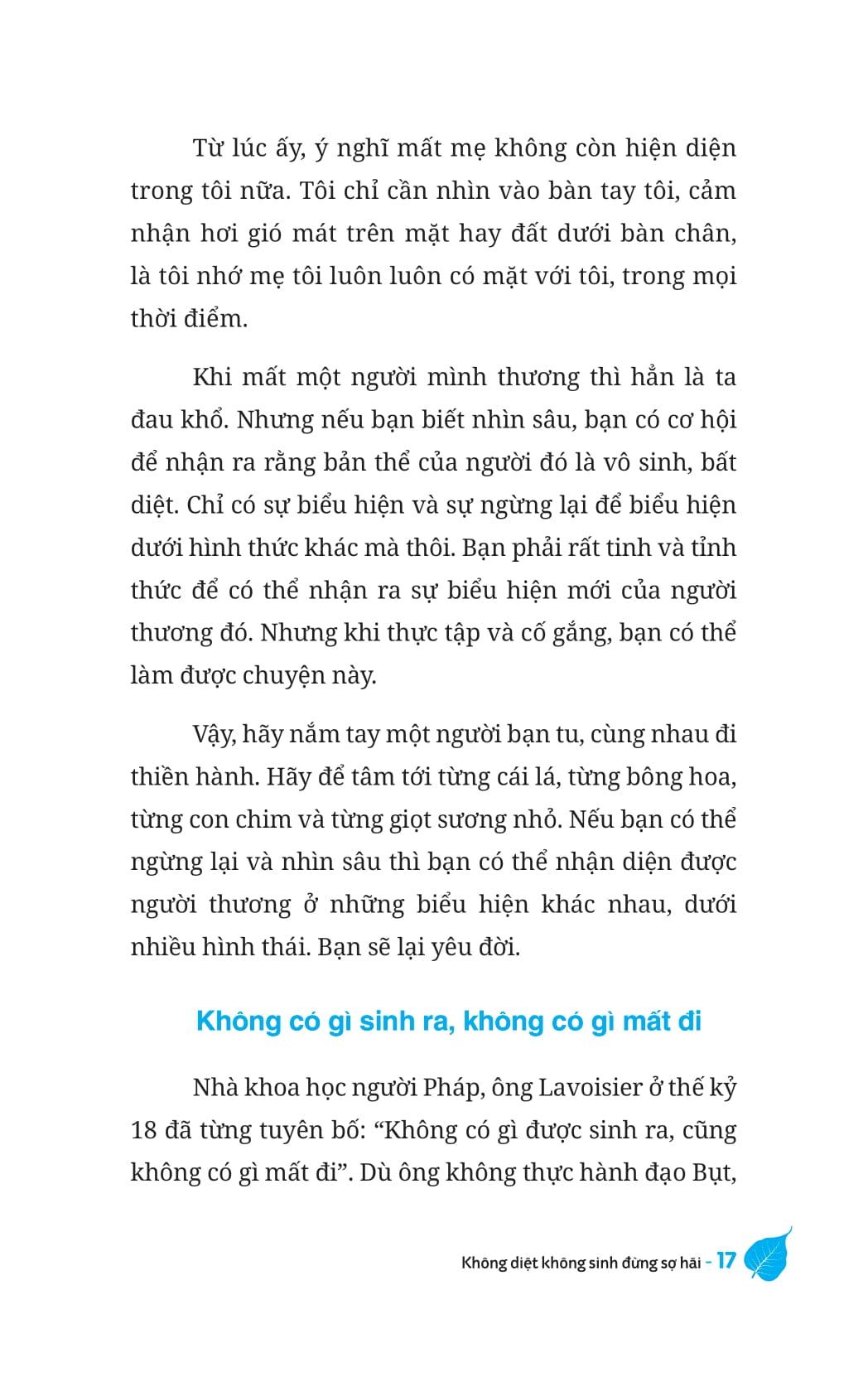 Không Diệt Không Sinh Đừng Sợ Hãi (Tái Bản 2022)