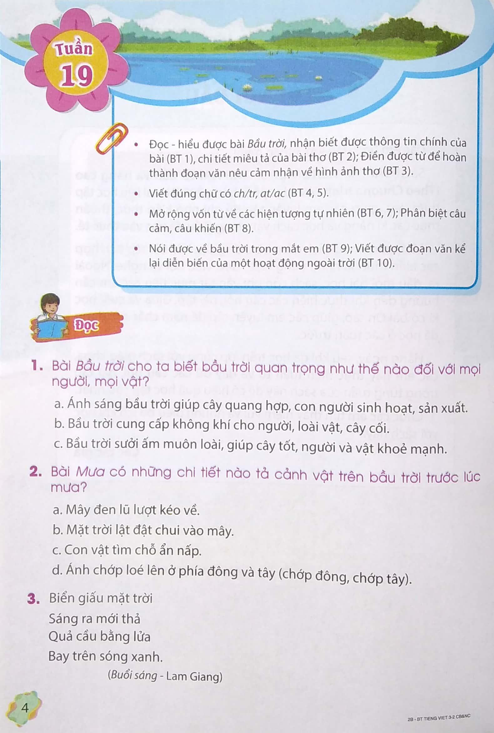 Bài Tập Tiếng Việt Cơ Bản Và Nâng Cao 3 - Tập 2 (Theo Chương Trình Giáo Dục Phổ Thông 2018)