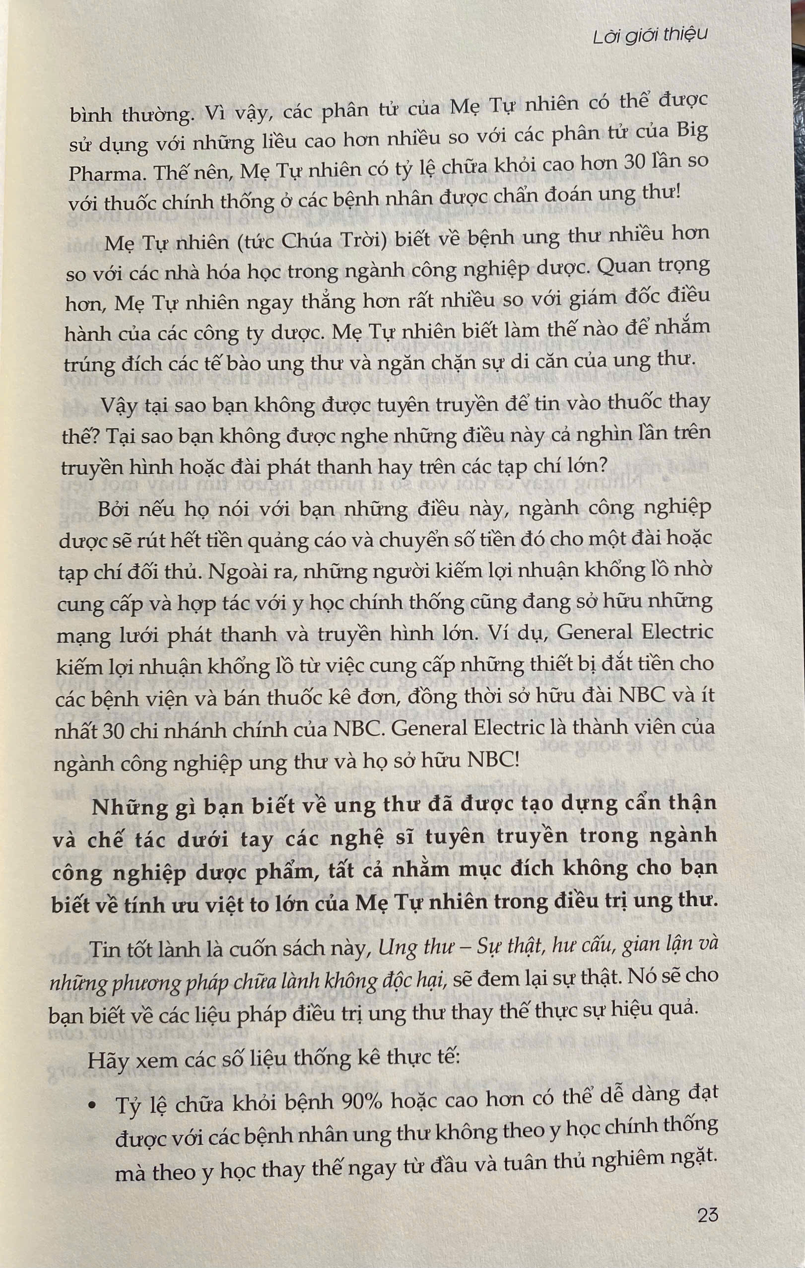 Ung Thư - Sự Thật, Hư Cấu, Gian Lận và Những Phương Pháp Chữa Lành Không Độc Hại