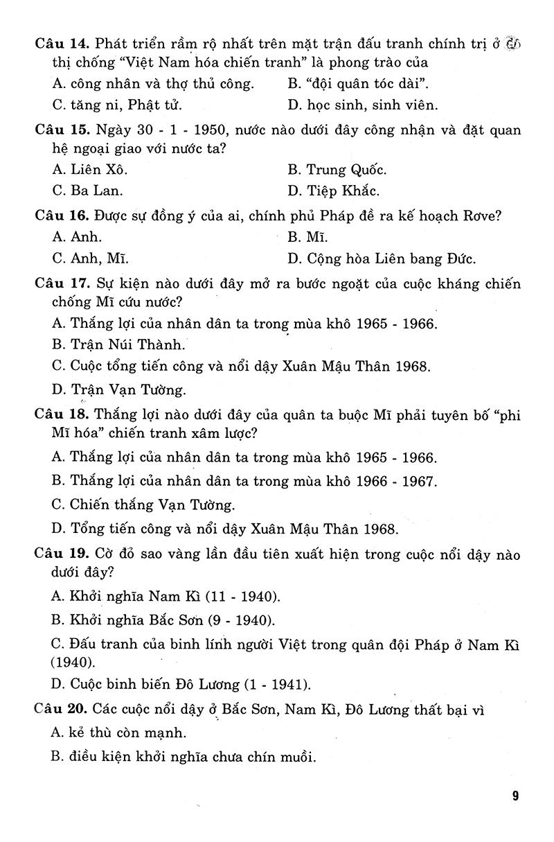 36 Bộ Đề Trắc Nghiệm Ôn Thi Trung Học Phổ Thông Quốc Gia 2019 - Khoa Học Xã Hội