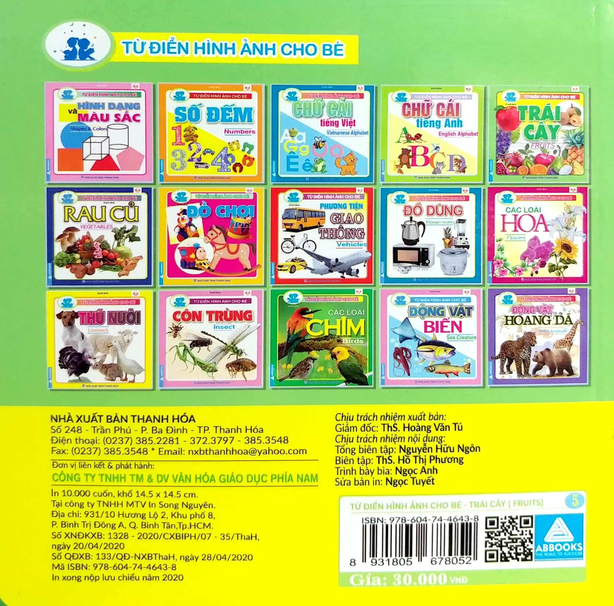 Từ Điển Hình Ảnh Cho Bé - Trái Cây