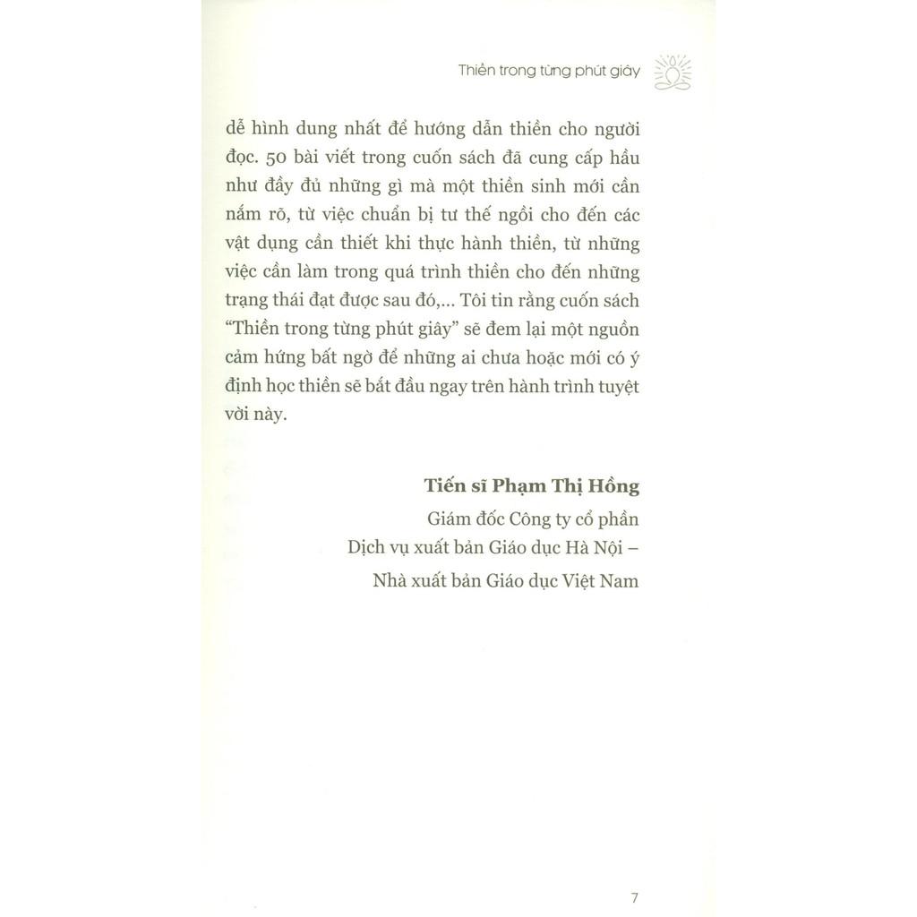 Thiền Trong Từng Phút Giây