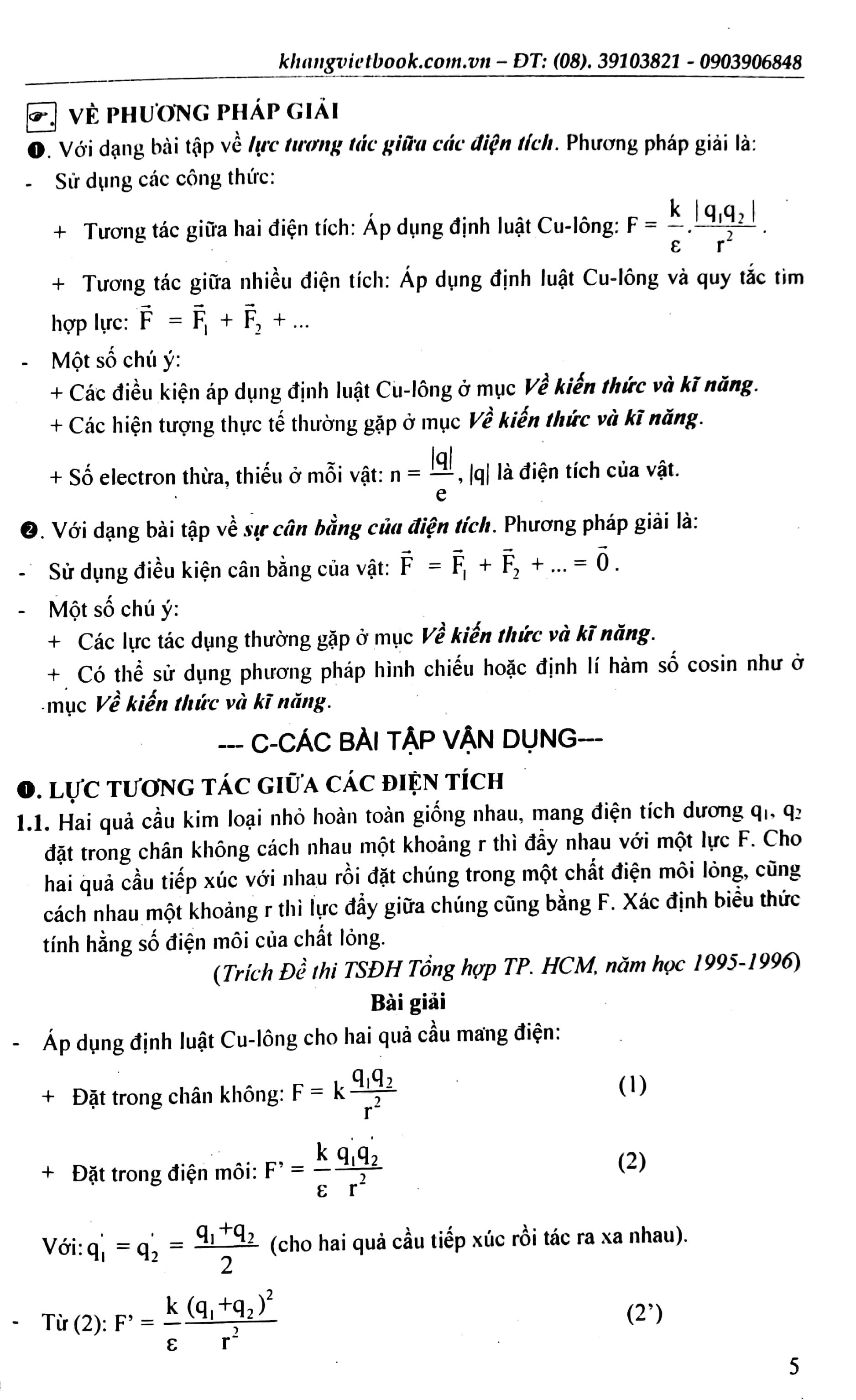 Công Phá Đề Thi Học Sinh Giỏi Vật Lí 11 (Tập 1)