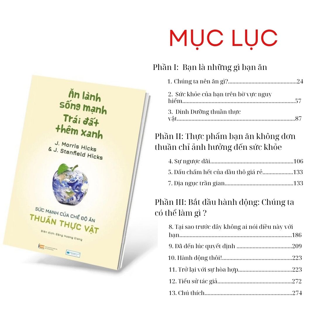 (Sách mới) Ăn Lành Sống Mạnh - Trái Đất Thêm Xanh