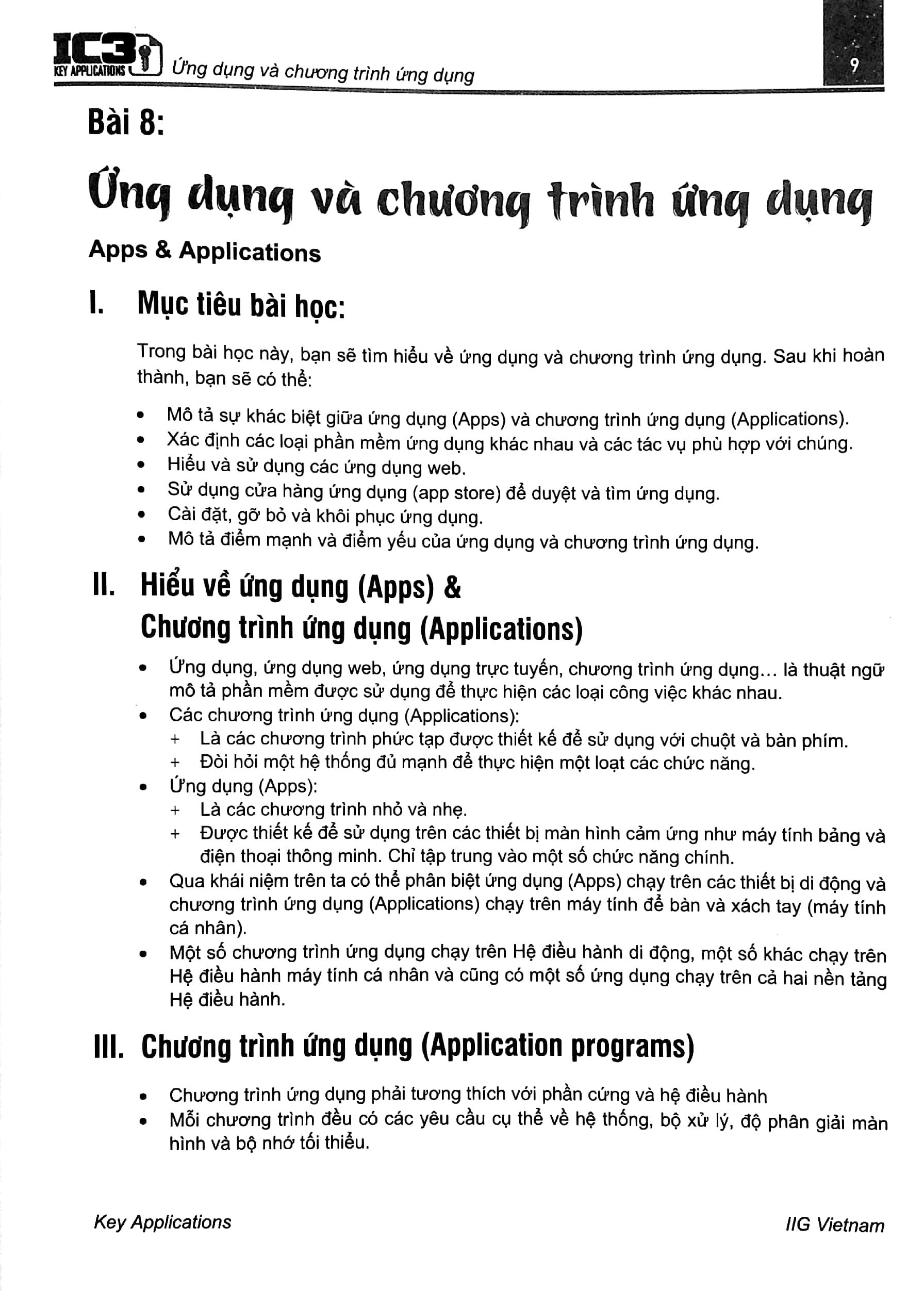 IC3 GS5 - Các Ứng Dụng Chính (Tái Bản)