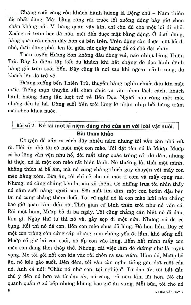 171 Bài Văn Hay Lớp 7 - Tái Bản