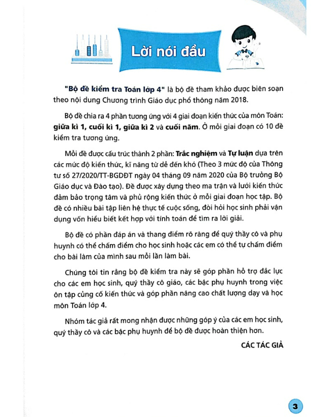 Sách - Bộ Đề Kiểm Tra Toán Lớp 4 - Tập 2