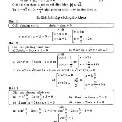 Giải Bài Tập Toán - Đại Số Giải Tích Lớp 11