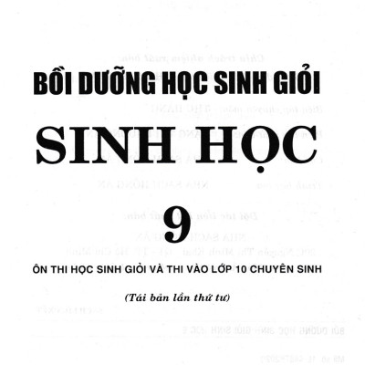 Bồi Dưỡng Học Sinh Giỏi Sinh Học 789 - Phan Khắc Nghệ - HA