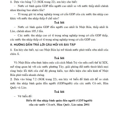Giải Bài Tập Địa Lí 8 - KV