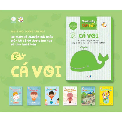 Sách - Nuôi Dưỡng Tâm Hồn - Bộ Cá Voi 6 cuốn - Dành cho trẻ từ 5 tuổi - Puma Books