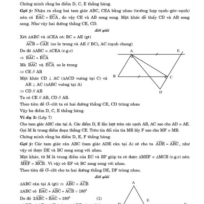Cẩm Nang Chứng Minh Ba Điểm Thẳng Hàng