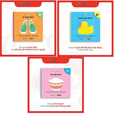 Combo Ehon Nhật Bản: Bé Làm Quen (0 Đến 3 Tuổi) - 3 Cuốn