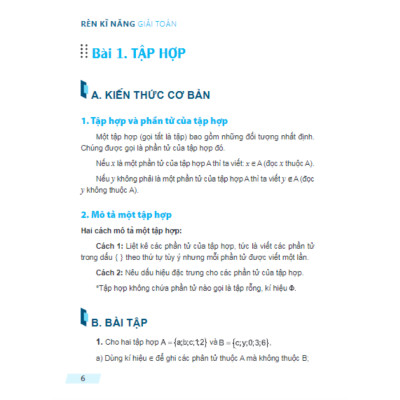 Sách - Rèn Kĩ Năng Giải Toán Lớp 6 - Tập 1