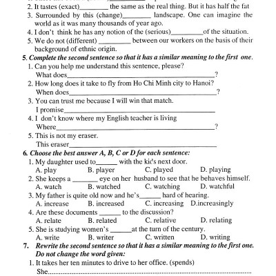 Ôn Tập Luyện Thi Trắc Nghiệm THPTQG 2019 - Môn Tiếng Anh