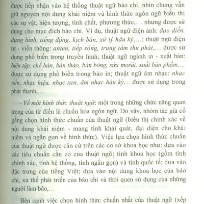 Từ Điển Giải Thích Thuật Ngữ Báo Chí - Viện Hàn lâm Khoa học Xã hội Việt Nam - Viện Từ điển học và Bách khoa thư Việt Nam;  TS. Quách Thị Gấm chủ biên