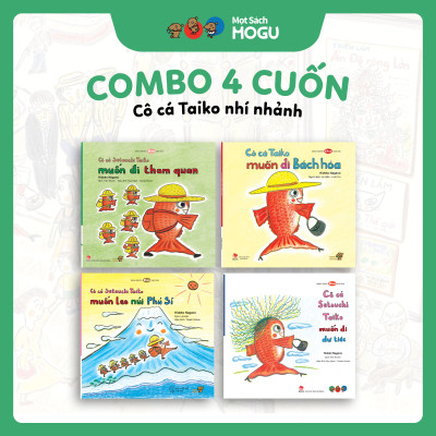 Truyện Ehon bé 3-4-5 tuổi - Bộ 4 cuốn Cô cá Taiko nhí nhảnh
