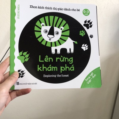 Trọn Bộ 6 Cuốn Ehon Kích Thích Thị Giác cho bé Song Ngữ Việt Anh - In mực chiết xuất tự nhiên - Chất liệu giấy ảnh chịu nước, chống thấm nước - Bé gặm nhấm không rách