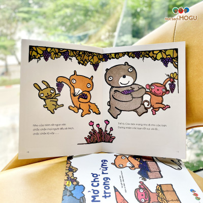 Truyện Ehon bé 3-4-5 tuổi - Mở chợ trong rừng