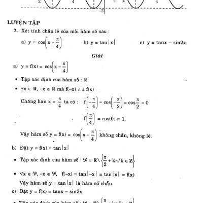 Giải Bài Tập Đại Số Và Giải Tích Lớp 11 (Nâng Cao) (Tái Bản 2015)