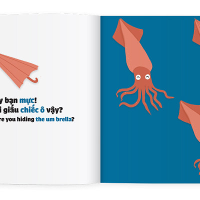 Sách Ehon - Xuống biển xem ai giấu cái gì - Dành cho trẻ từ 0 - 6 tuổi