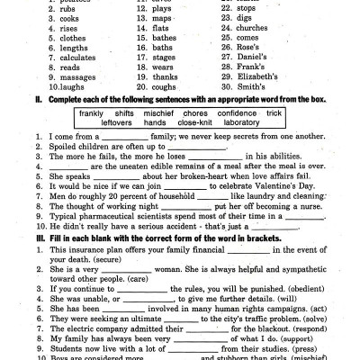 Bài Tập Tiếng Anh Lớp 12 ( Không Đáp Án)