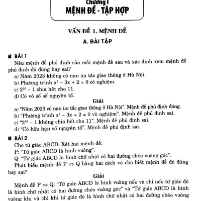 Tuyển Chọn 400 Bài Tập Toán 10 - Hình Học-Đại Số - Bồi Dưỡng Học Sinh Khá Giỏi (Theo Chương Trình Giáo Dục Phổ Thông Mới) (Dùng Chung Cho Các Bộ SGK Hiện Hành)