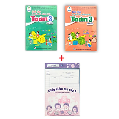 Sách - Combo Bài tập cơ bản và nâng cao toán 3 tập 1 + 2 ( cánh diều )