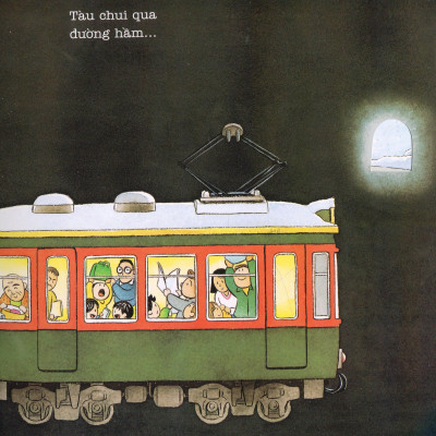 Ehon - Thực Phẩm Tâm Hồn Cho Bé - Tàu Điện Di Chuyển Nào (Tái Bản 2021)