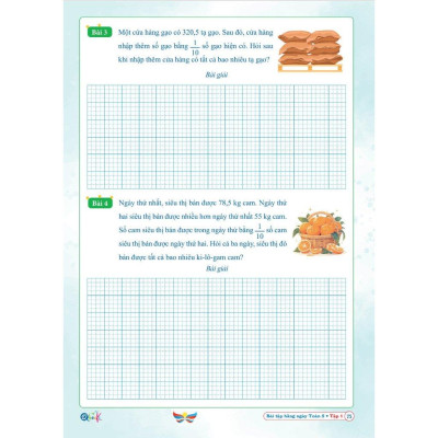 Bài Tập Hằng Ngày Toán 5 - Tập 1 - Cánh Diều - Bản Quyền