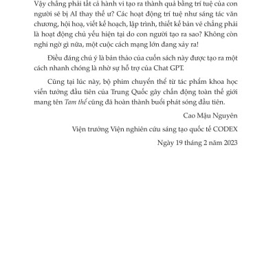 Chat GPT - Trào Lưu Hay Tương Lai Nhân Loại