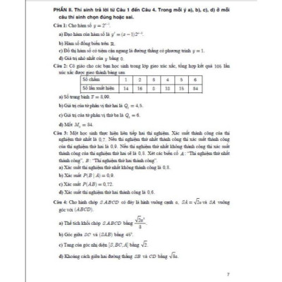 Bộ đề ôn tập thi tốt nghiệp THPT môn toán (thích hợp dùng cho các kì thi đánh giá năng lực) - HA