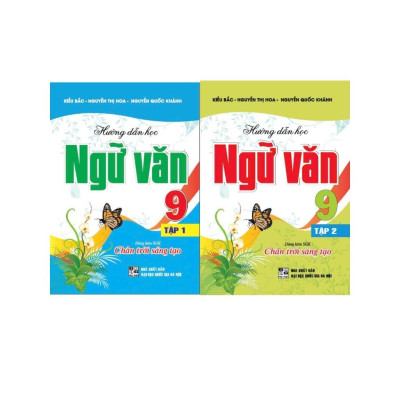Combo Hướng Dẫn Học  Ngữ Văn 9 - Tập 1 + 2 (Bám Sát SGK Chân Trời Sáng Tạo) (HA-MK)
