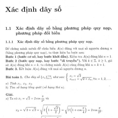 Bồi Dưỡng Học Sinh Giỏi - Chuyên Khảo Dãy Số