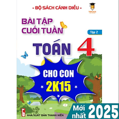 Sách - Bài tập cuối tuần Toán lớp 4 Cánh diều (Học kì 2) VietJack