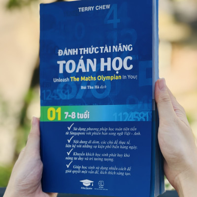 Combo sách sổ tay bài tập toán, đánh thức tài năng toán học 1 (bộ 2 cuốn ), tổng hợp kiến thức toán - Á Châu Books, bìa cứng, in màu
