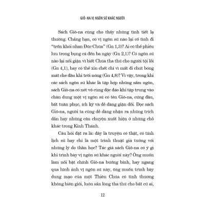 Sách - Giô-na Vị Ngôn Sứ Khác Người - Sách Giô-na Và Ý Hướng Thần Học - Bayard Việt Nam