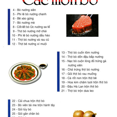 60 Món Ăn Được Nhiều Người Ưa Thích - Món Bò