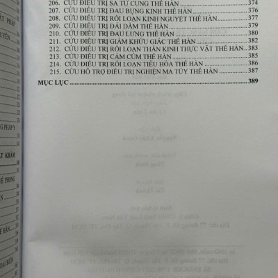 Sách Cẩm Nang Tra Cứu Quy Trình Kỹ Thuật Chuyên Ngành Y Học Cổ Truyền - V2046T