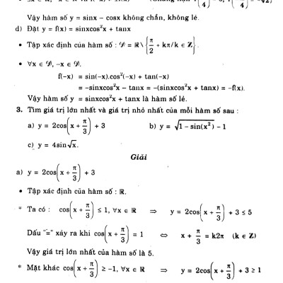 Giải Bài Tập Đại Số Và Giải Tích Lớp 11 (Nâng Cao) (Tái Bản 2015)