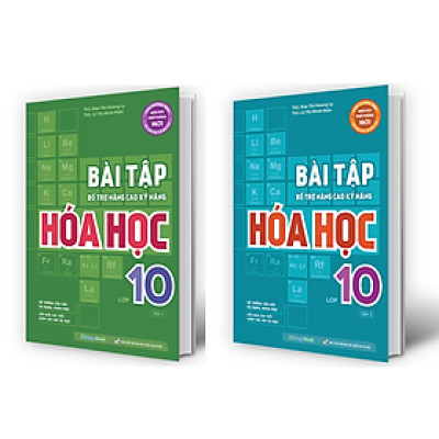 Sách - Combo Bài tập bổ trợ nâng cao kỹ năng Hóa học lớp 10 tập 1 + 2 (MG)
