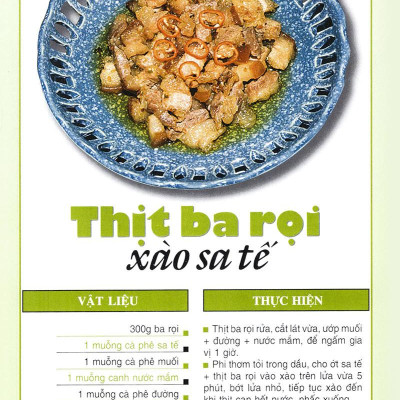 60 Món Ăn Được Ưa Thích - Món Thịt Heo