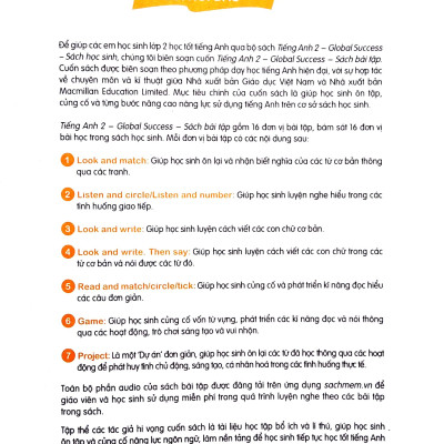 Tiếng Anh 2 Global Success - Sách Bài Tập (2023)