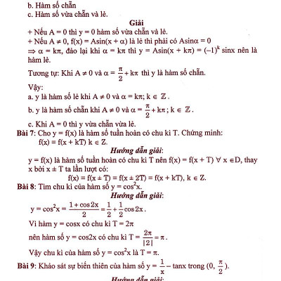 Phân Dạng Và Phương Pháp Giải Các Dạng Bài Tập Trắc Nghiệm Đại Số - Giải Tích 11