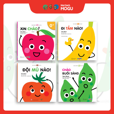 Truyện Ehon bé 1-2-3 tuổi - Bộ 4 cuốn Kỹ năng hàng ngày