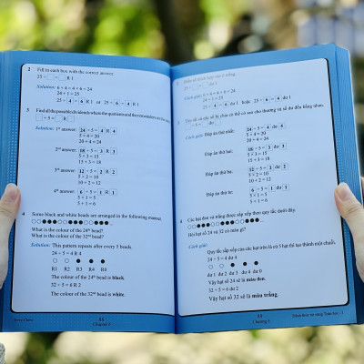Combo sách sổ tay bài tập toán, đánh thức tài năng toán học 1 (bộ 2 cuốn ), tổng hợp kiến thức toán - Á Châu Books, bìa cứng, in màu