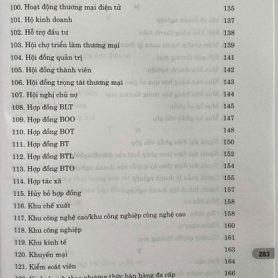 Thuật Ngữ Pháp Lý Trong Lĩnh Vực Thương Mại và Đầu Tư