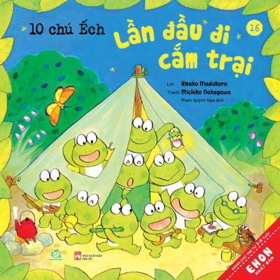 Sách Ehon - Combo 10 chú Ếch phần 3 từ tập 13 đến tập 18 gồm 6 cuốn: Món quà đặc biệt, Đi Picnic, Mở cửa bể bơi, Lần đầu đi cắm trại, Cùng nhau ngắm trăng, Lễ hội mùa Thu